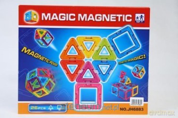 Klocki magnetyczne 26 el. [KLOCKI]