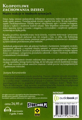 Kłopotliwe zachowania dzieci - Justyna Korzeniewska [AUDIOBOOK]