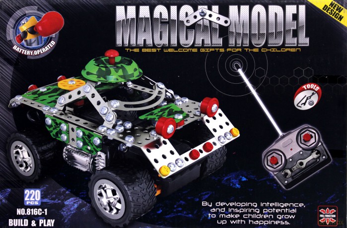 Metalowy quad zdalnie sterowany Iron Commander [KLOCKI]