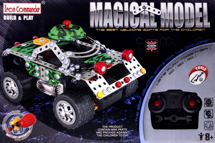 Metalowy quad zdalnie sterowany Iron Commander [KLOCKI]