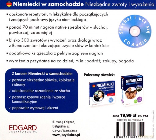 Niemiecki w samochodzie. Niezbędne zwroty [KSIĄŻKA]