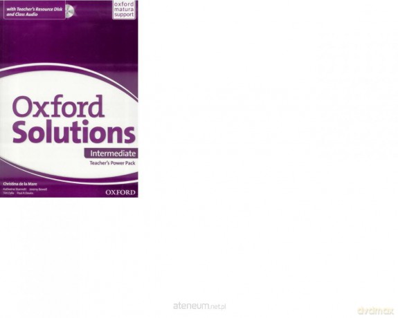 Oxford Solutions Intermediate Teachers PP 2015 [KSIĄŻKA]