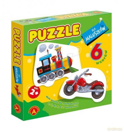 Puzzle dla maluszków - lokomotywa [PUZZLE]