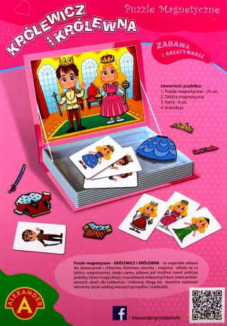Puzzle magnetyczne - Księżniczki [PUZZLE]