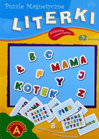 Puzzle magnetyczne - Literki [PUZZLE]