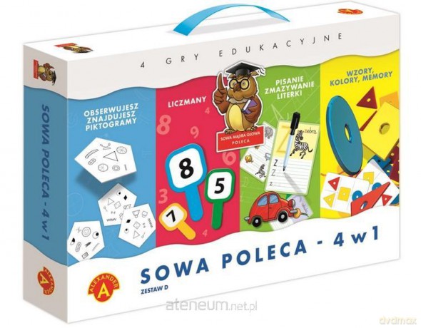 Sowa Mądra Głowa poleca - 4w1 zestaw D [GRA]