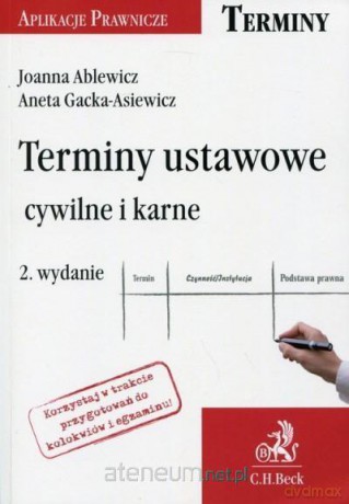 Terminy ustawowe cywilne i karne [KSIĄŻKA]