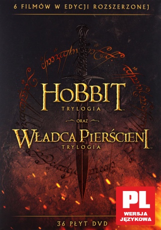 Śródziemie Kompletna Kolekcja 6 Filmów Wersja Rozszerzona [36DVD]