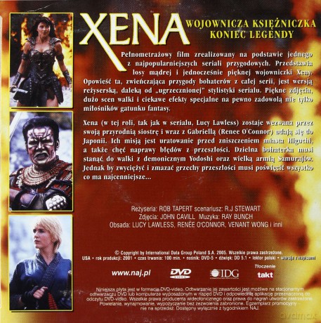 Xena. Wojownicza księżniczka. Koniec legendy (wydanie kopertowe) [DVD]