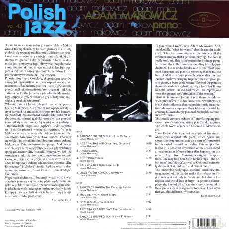 Adam Makowicz: Live Embers [Winyl]