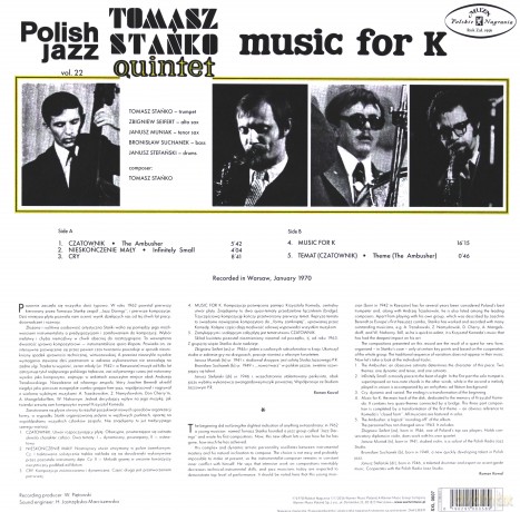 Tomasz Stańko Quintet: Music For K [Winyl]