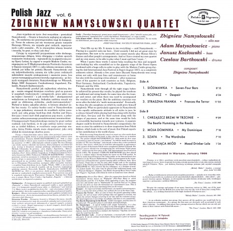 Zbigniew Namysłowski Quartet: Zbigniew Namysłowski Quartet [Winyl]