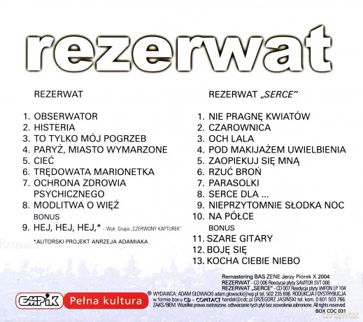 Rezerwat: Rezerwat [2CD]