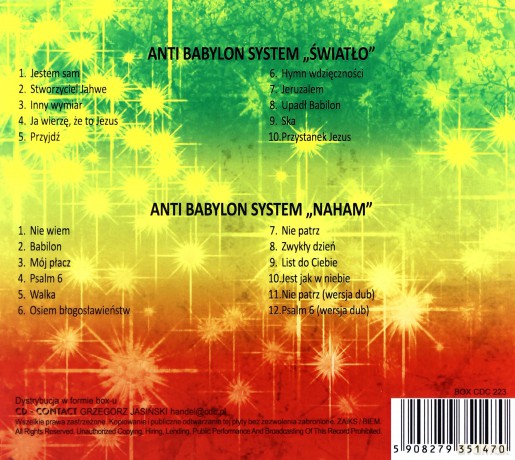 Anti Babylon System: Światło + Naham [CD]