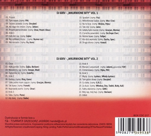 Klasyka Polskiego Hip Hopu: Wkurwione Bity vol. 1-2 [CD]