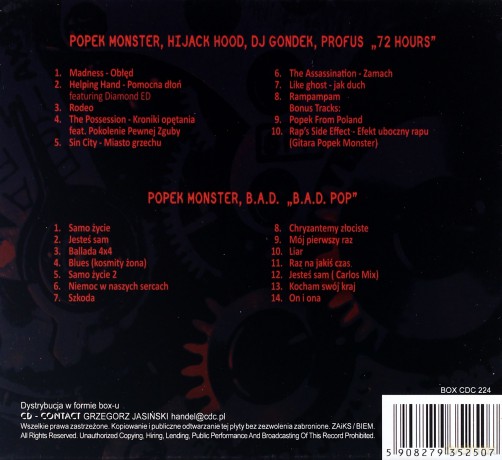 Popek Monster Mixtape: 72 Hours / B.A.D. Pop [2CD]
