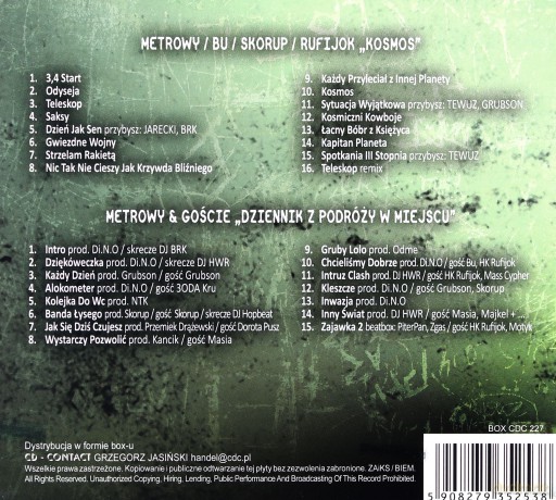 Metrowy: Kosmos + Dziennik z podróży w miejscu [2CD]