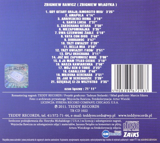 Zbigniew Rawicz: Niezapomniany Zbigniew Rawicz [CD]