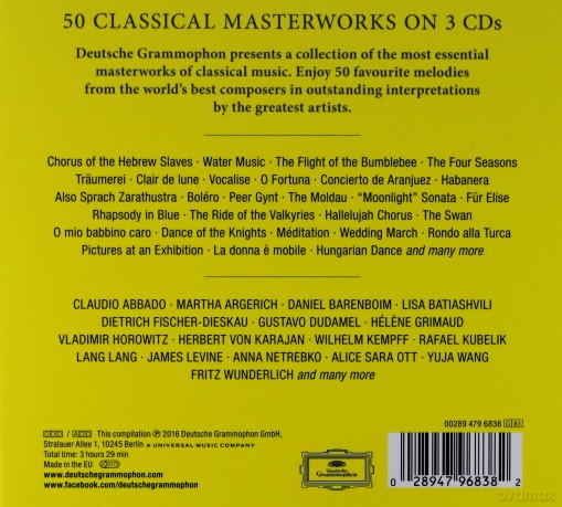 50 Classical Masterworks [3CD]