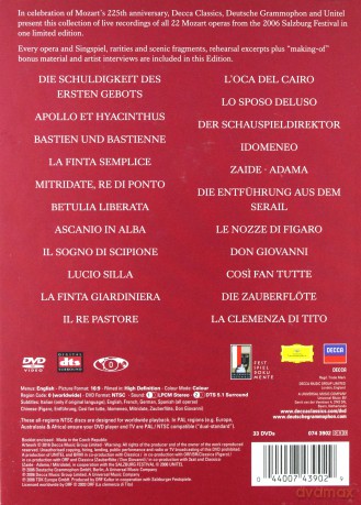 Mozart The Complete Operas (Limited) [33DVD]