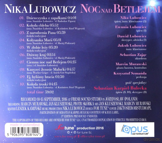 Nika Lubowicz: Noc Nad Betlejem [CD]
