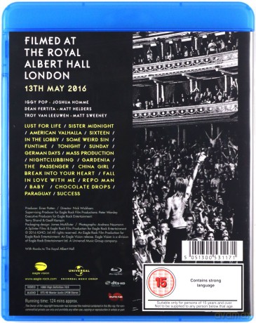 Iggy Pop: Post Pop Depression: Live At The Royal Albert Hall [Blu-Ray]