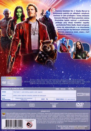 Strażnicy Galaktyki 2 [DVD]