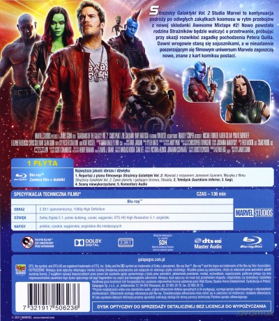 Strażnicy Galaktyki 2 [Blu-Ray]