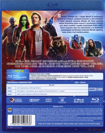 Strażnicy Galaktyki 2 [Blu-Ray]