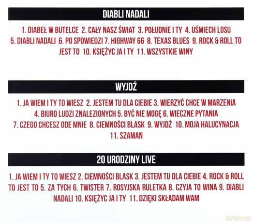 Sebastian Riedel & Cree: Diabli Nadali / Wyjdź / 20 Urodziny Live [BOX] [3CD]