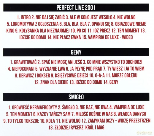 Perfect: Perfect Live 2001 / Geny / Śmigło [BOX] [3CD]