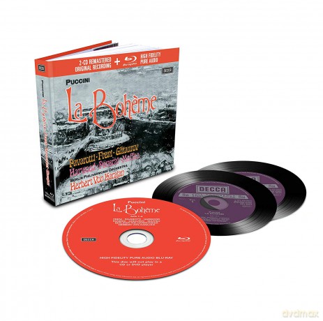 Luciano Pavarotti: Puccini La Boheme [BOX] [2CD]+[Blu-Ray]