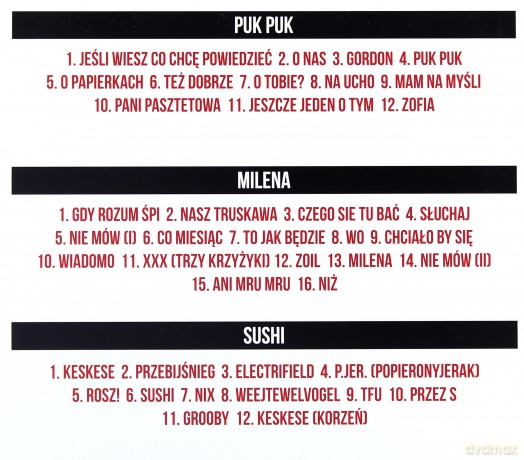 Kasia Nosowska: Puk Puk / Milena / Sushi [BOX] [3CD]