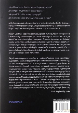 Wywieranie wpływu na ludzi. Teoria i praktyka - Robert Cialdini [KSIĄŻKA]