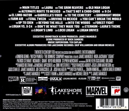 Logan soundtrack (Marco Beltrami) [CD]
