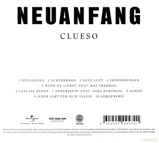 Clueso: Neuanfang (Limited Edition) [CD]