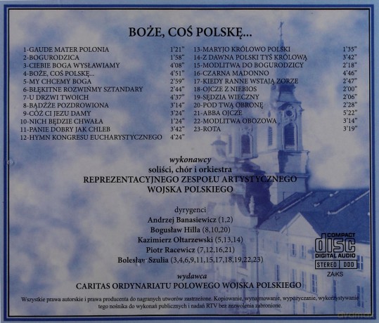 Zespół Artystyczny Wojska Polskiego: Boże Coś Polskę - Najpiękniejsze Pieśni Kościelne [CD]