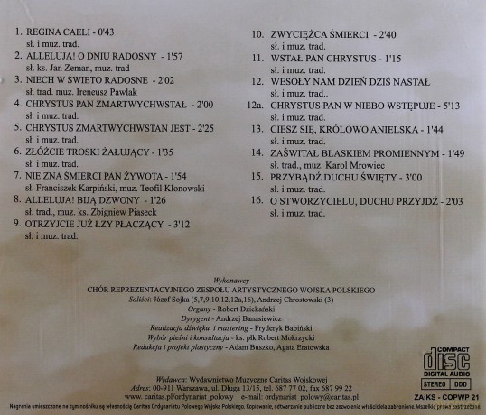 Zespół Artystyczny Wojska Polskiego: Pieśni Wielkanocne [CD]