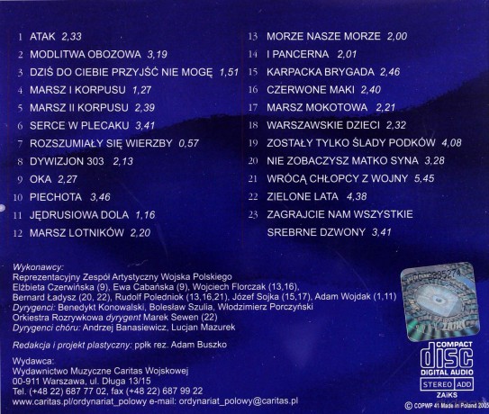 Zespół Artystyczny Wojska Polskiego: Wrócą Chłopcy z Wojny - II Wojna Światowa w Pieśni i w Piosence [CD]