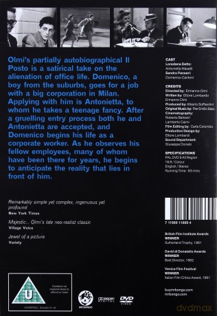 Il Posto (The Job) [DVD]