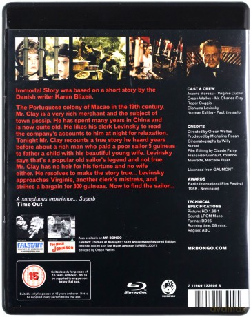 Immortal Story (Nieśmiertelna historia) [Blu-Ray]