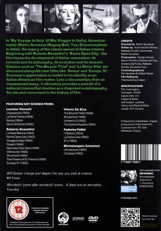 My Voyage To Italy (Historia kina włoskiego według Martina Scorsese) [DVD]
