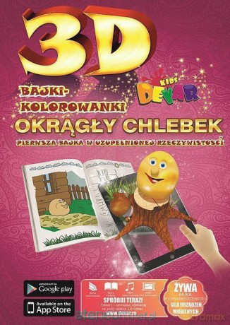 Bajka-kolorowanka 3D Okrągły Chlebek [KSIĄŻKA]