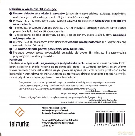 Dobra Książeczka 1-1,5 roku - Agnieszka Starok [KSIĄŻKA]