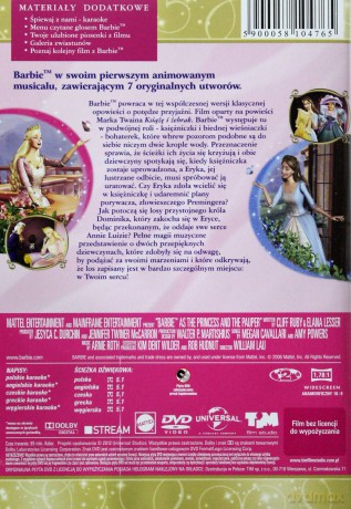 Barbie jako Księżniczka i Żebraczka [DVD]
