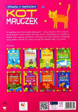 Kolorowanka A4 z naklejkami Opowieści o zwierzętach [KSIĄŻKA]