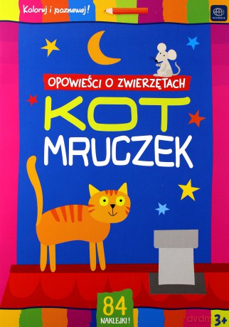 Kolorowanka A4 z naklejkami Opowieści o zwierzętach [KSIĄŻKA]