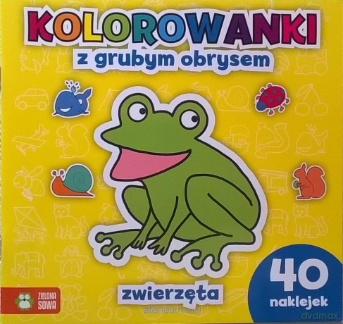 Kolorowanki z grubym obrysem. Zwierzęta - Agnieszka Sobich [KSIĄŻKA]