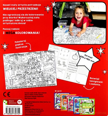 Megakolorowanka. Magiczne Boże Narodzenie [KSIĄŻKA]