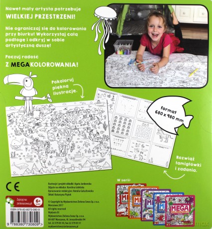 Megakolorowanka. Mapa świata [KSIĄŻKA]